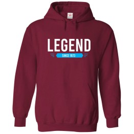Legend Since 1973 Unisex Kids & Adult Pullover Hoodie									